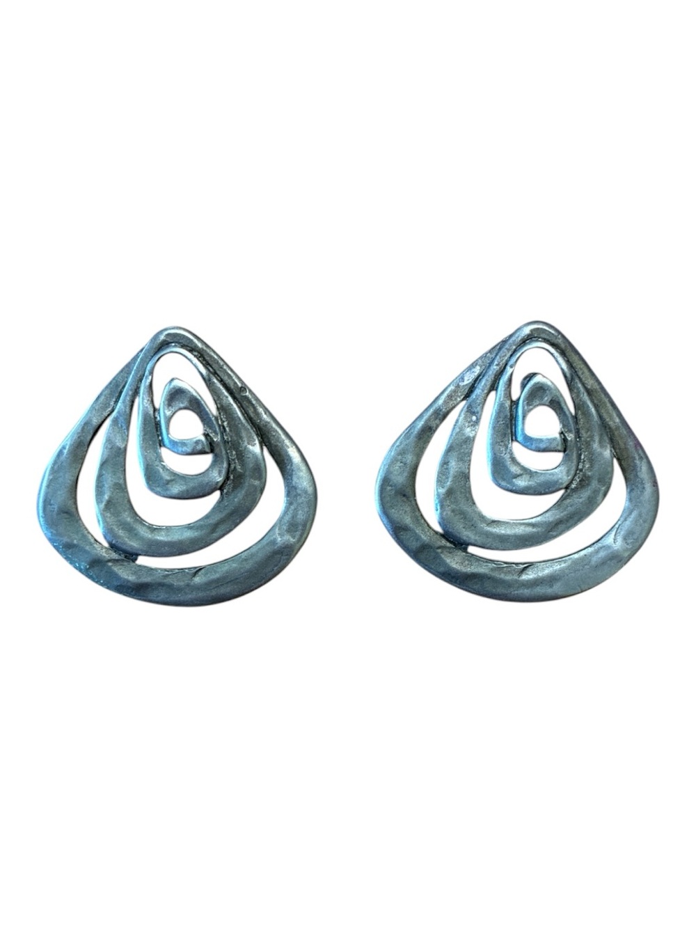 TAT Silver-Tone Modernist Earrings